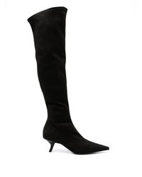 Pinko - 65mm Knee-high Suede Boots - Lyst