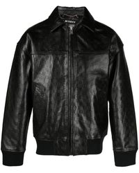 MISBHV - Monogram-jacquard Leather Jacket - Lyst