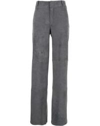 Arma - Beltloops Suede Trousers - Lyst