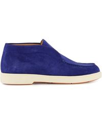 Santoni - Stiefel Aus Wildleder - Lyst