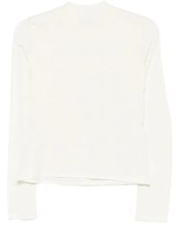Max Mara - Long-Sleeve Silk T-Shirt - Lyst