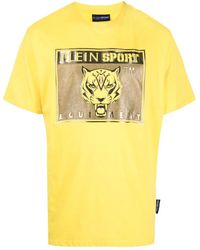Philipp Plein - Tiger-Head Logo-Print T-Shirt - Lyst