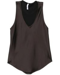 Imperial - Satin-Finish Scoop-Neck Tank Top - Lyst
