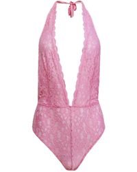 Fleur du Mal - Charlotte Halterneck Bodysuit - Lyst