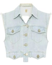 One Teaspoon - Chaleco Vaquero Con Botones Y Logo - Lyst