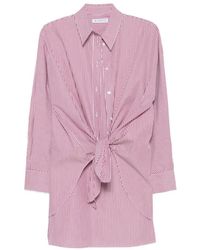 Manuel Ritz - Striped Knot-Detail Mini Dress - Lyst