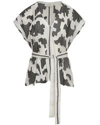 Devotion - Celestra V-Neck Belted Top - Lyst