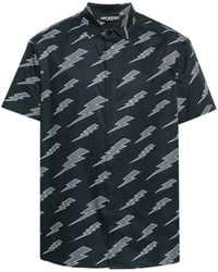 Neil Barrett - Overhemd Met Monogram-Print - Lyst