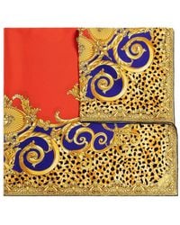 Versace - Baroque Leopard Print Scarf - Lyst