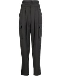 ANDREADAMO - Pantalon Plissé À Détails De Découpes - Lyst