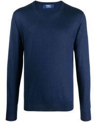 Fedeli - Pullover mit rundem Ausschnitt - Lyst