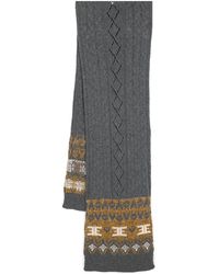 ERMANNO FIRENZE - Intarsia-Logo Scarf - Lyst