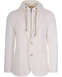 Eleventy - Hooded Two-Button Jacket - Lyst