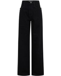 Dion Lee - Logo-patch Straight-leg Jeans - Lyst
