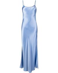 Voz - Scoop-neck Silk Long Dress - Lyst
