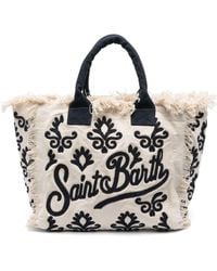 Mc2 Saint Barth - Vanity Embroidered Beach Bag - Lyst