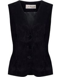 Blanca Vita - Velvet Button Jacket - Lyst