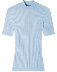 Versace - Ribbed-knit Wool Top - Lyst