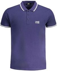 Roberto Cavalli - Logo-Embroidered Striped-Trim Polo Shirt - Lyst