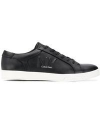 calvin klein trainers mens white