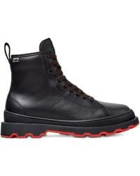 Camper - Lace-Up Leather Combat Boots - Lyst