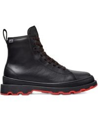 Camper - Lace-Up Leather Combat Boots - Lyst