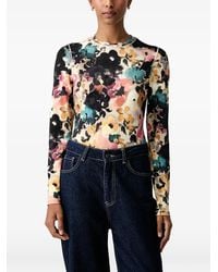 Stine Goya - Floral-Print Long-Sleeve T-Shirt - Lyst