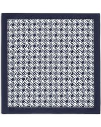 Dolce & Gabbana - Geometric-pattern Print Silk Pocket Square - Lyst