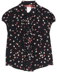 Max Mara - Canale Flower-Print Ruffled Top - Lyst