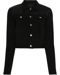 MM6 by Maison Martin Margiela - Classic Collar Cropped Jacket - Lyst