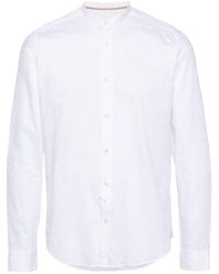 Tintoria Mattei 954 - Band-collar Cotton Shirt - Lyst