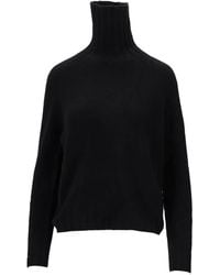 LA ROSE - Roll-Neck Sweater - Lyst