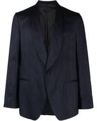 Lardini - Blazer en soie à simple boutonnage - Lyst