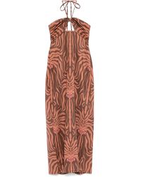 Johanna Ortiz - Jungle Palms Midi Dress - Lyst