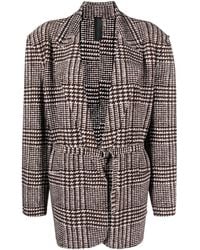 Norma Kamali - Glenn Plaid Tweed Single-Breasted Blazer - Lyst