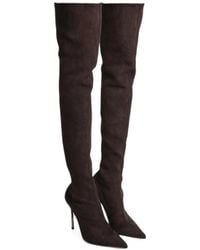 Casadei - Balde Point-Toe Over-The-Knee Boots - Lyst