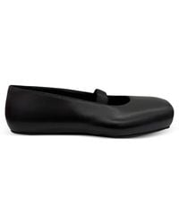 ALAINPAUL - Square-Toe Elasticated-Strap Ballet Flats - Lyst