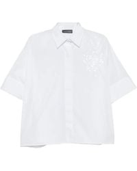Lorena Antoniazzi - Sequin-Embellished Short-Sleeve Shirt - Lyst