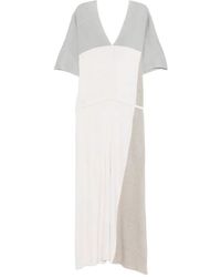 Lorena Antoniazzi - V-Neck Colourblock Dress - Lyst