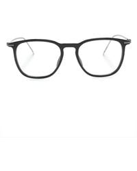 BOSS - Eckige Brille Mit Logo-Gravur - Lyst