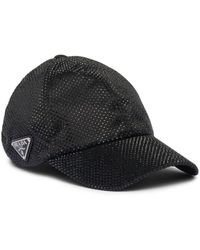 Prada - Crystal-embellished Baseball Cap - Lyst