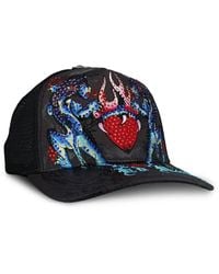 Ed Hardy - Panteras Rhinestone-Embellished Trucker Hat - Lyst