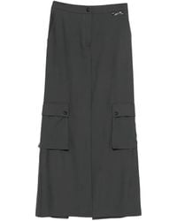 Erika Cavallini Semi Couture - Cargo-Pocket Maxi Skirt - Lyst