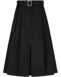 Studio Tomboy X - Belted Two-Tuck Midi Skirt - Lyst
