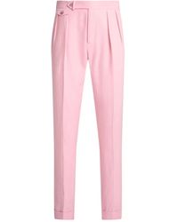 Polo Ralph Lauren - Pleated Linen Trousers - Lyst