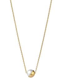 Shihara - Half Pearl Necklace 45° - Lyst