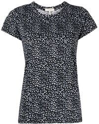 Rag & Bone - Leopard-Print Short-Sleeved T-Shirt - Lyst