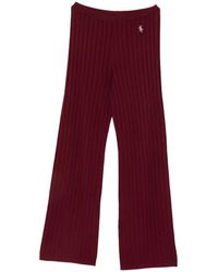 Sporty & Rich - Ribbed-Knit Palazzo Pants - Lyst