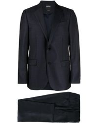 Zegna - Plaid-check Single-breasted Suit - Lyst