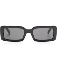 Dolce & Gabbana - Logo-Print Rectangle-Frame Sunglasses - Lyst